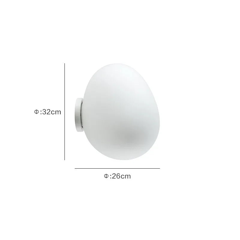 Artisan Egg Sconce with LED
