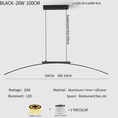 Arc Bridge LED Pendant