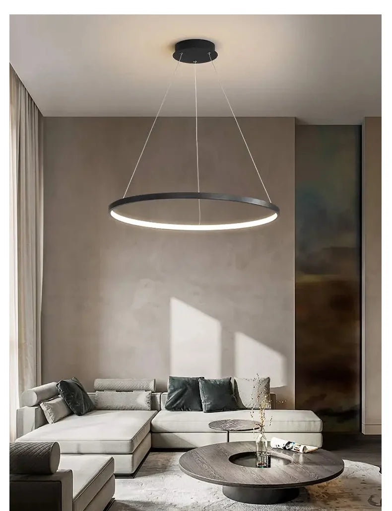Round LED Ring Pendant