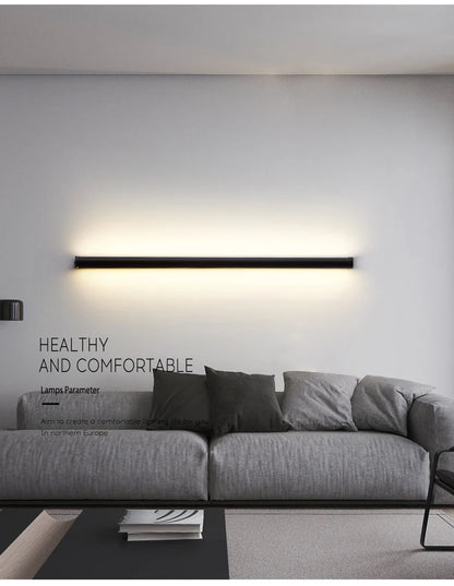Elegant Black LED Wall Lamp for Modern Spaces