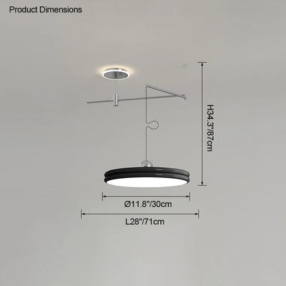 EyeCare Round Rotatable Dining Glam Light