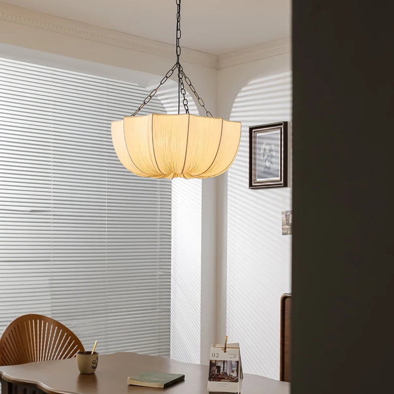 Wabi-Sabi Fabric Chandelier