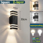 TriColor LED Outdoor Wall Light - IP65 Waterproof