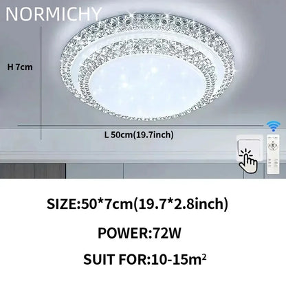 LustreGlow Simple LED Ceiling Chandelier
