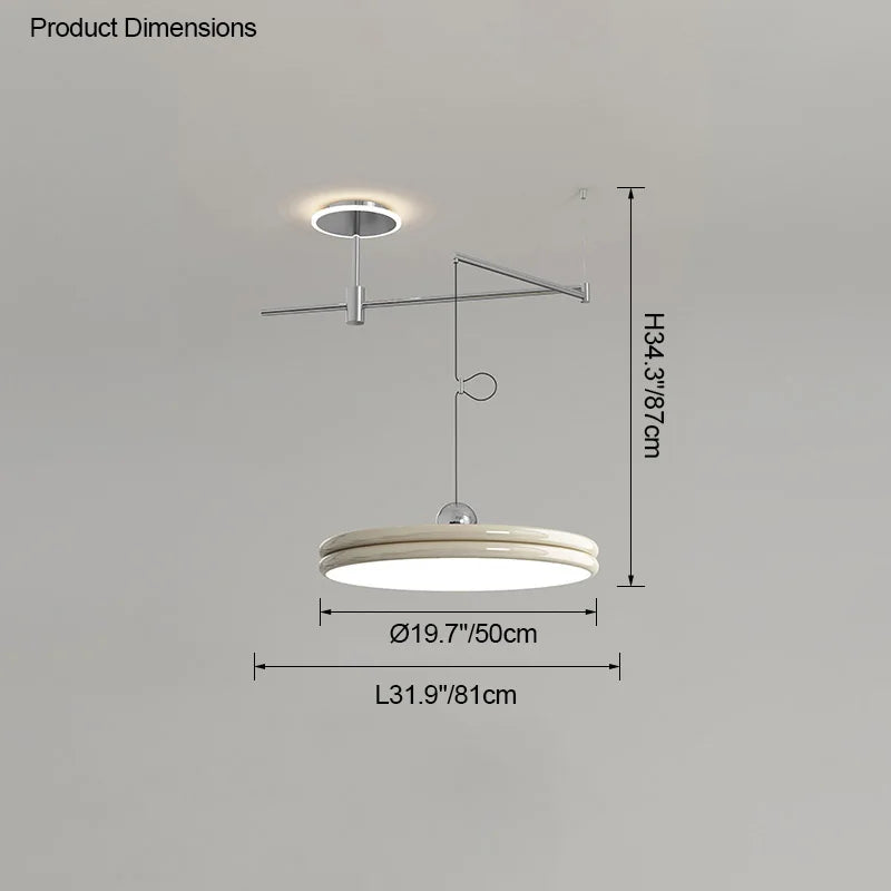 EyeCare Round Rotatable Dining Glam Light