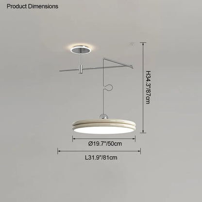 EyeCare Round Rotatable Dining Glam Light