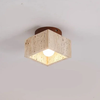 Travertine Sky Lamp