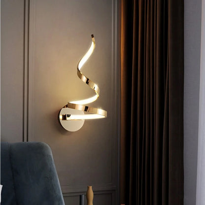 WINZSC Modern Spiral Wall Lamps