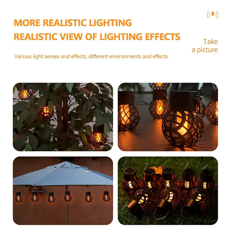 Flame Lantern Solar Fairy Light
