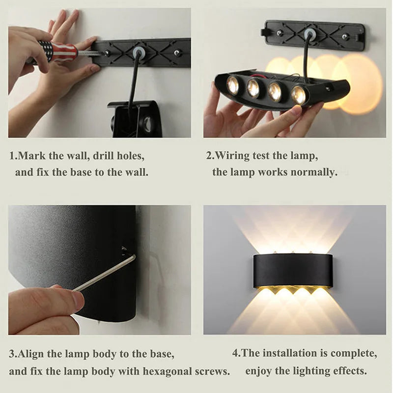 Indoor\Outdoor LED Wall Lamp