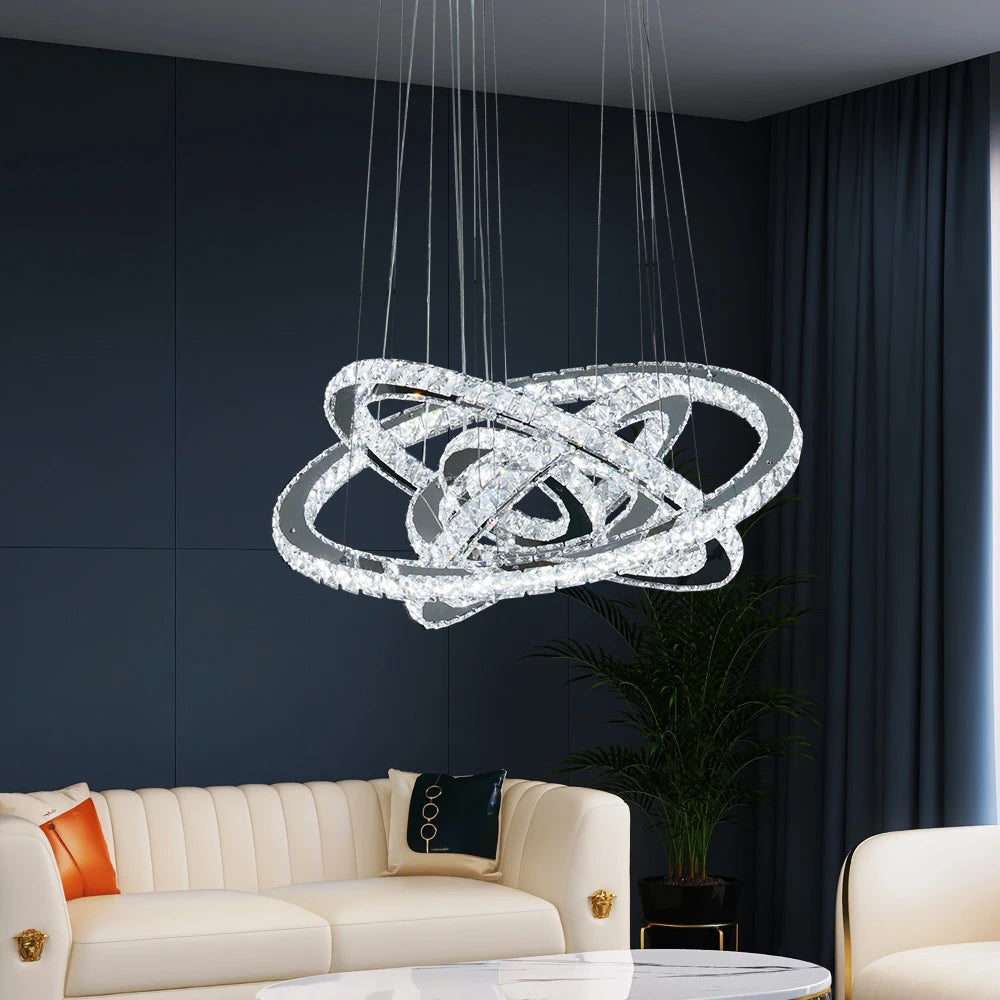 Crystal Ring Pendant Chandelier