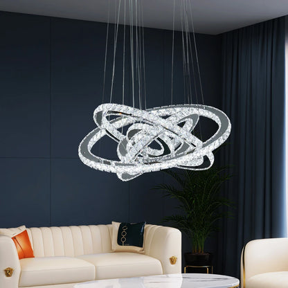 Crystal Ring Pendant Chandelier