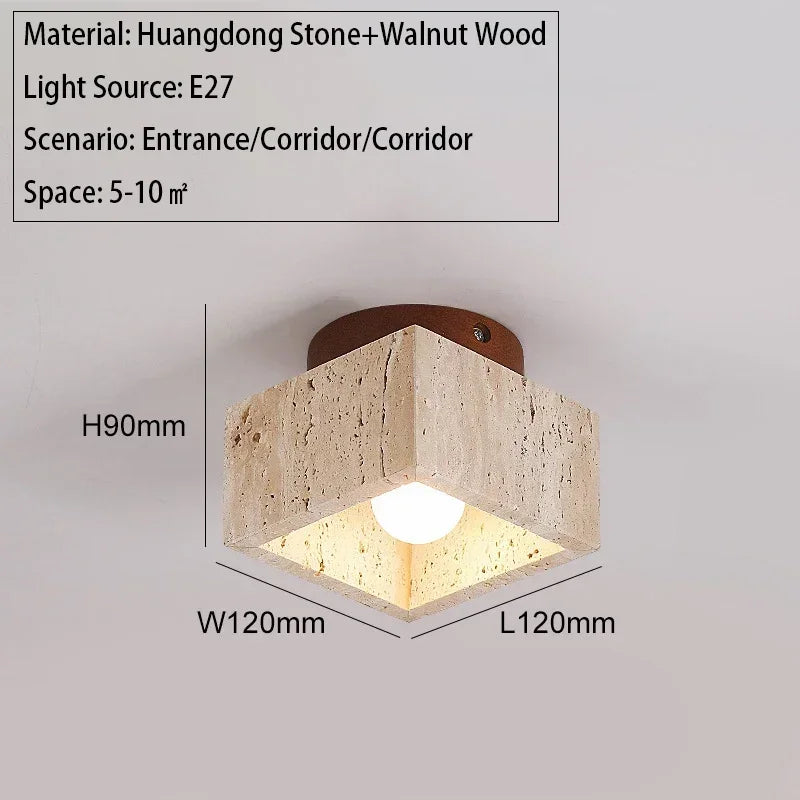 Travertine Sky Lamp