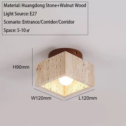 Travertine Sky Lamp