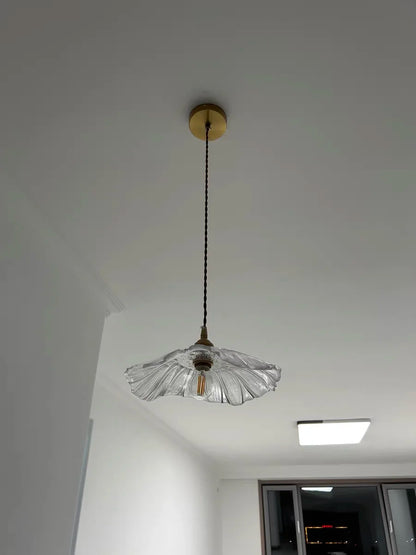 IWHD Nordic Vintage Copper Glass LED Pendant Light Fixtures