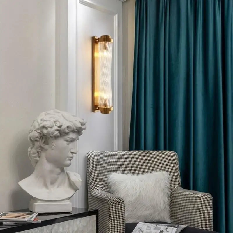 GlowWave Modern Crystal Wall Sconce