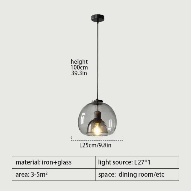AmberGlow Modern LED Pendant Light Fixtures