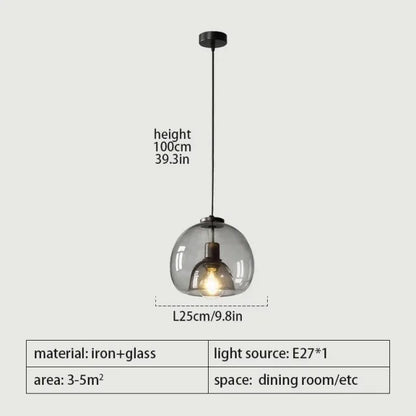 AmberGlow Modern LED Pendant Light Fixtures