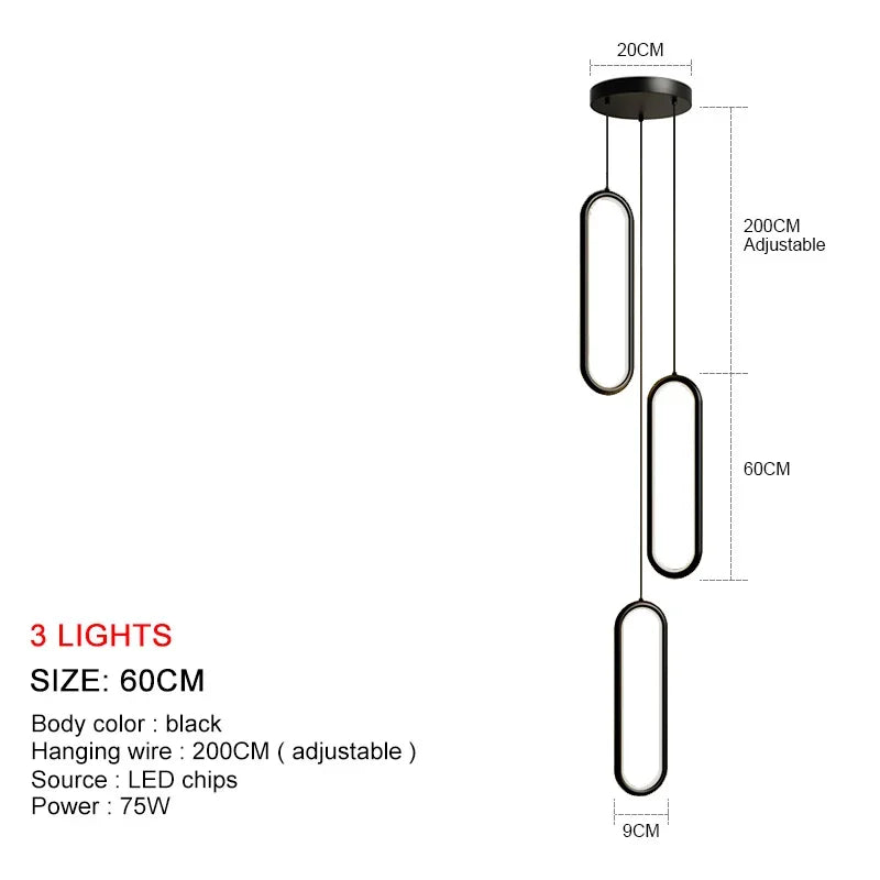LuminaSphere: Modern LED Chandelier Pendant Light