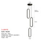LuminaSphere: Modern LED Chandelier Pendant Light
