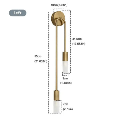 NordicLux Black Gold LED Wall Lamp