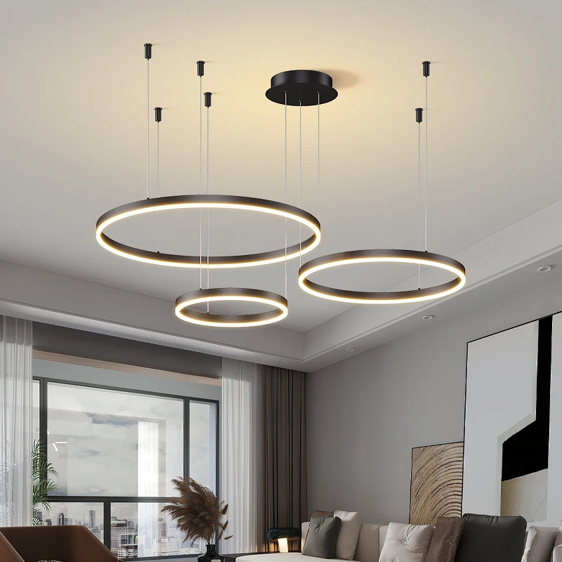 Multi-Ring LED Chandelier