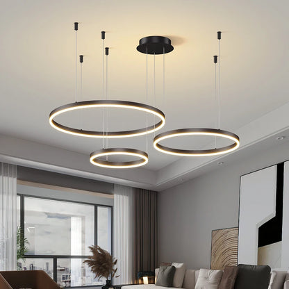 Multi-Ring LED Chandelier