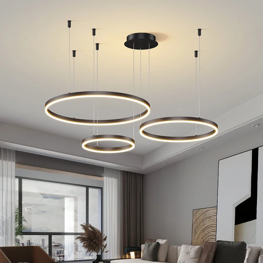 Multi-Ring LED Chandelier