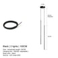 Modern Straight LED Chandelier Hanging Light Fixtures