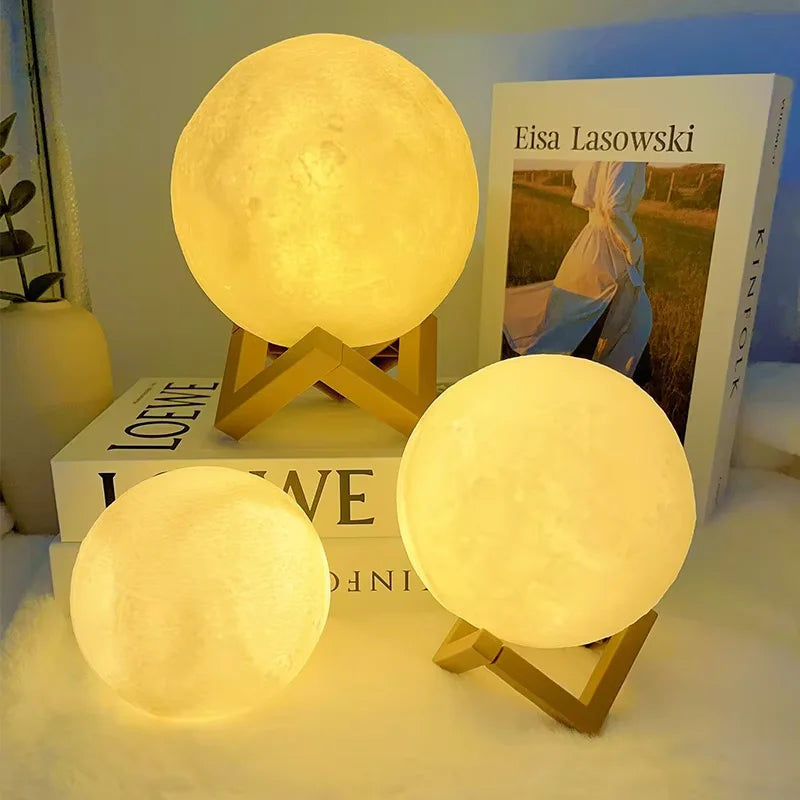 Galactic Moon Glow: Kids' Night Light Delight