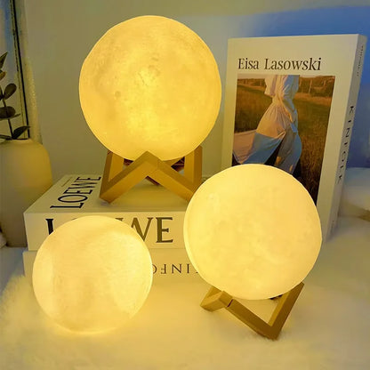 Galactic Moon Glow: Kids' Night Light Delight