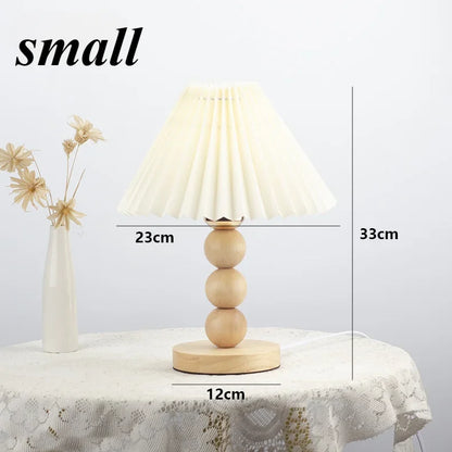 Nordic Glow: Minimalist Wooden Desk Lamp