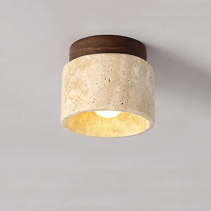 Travertine Stone Ceiling Light