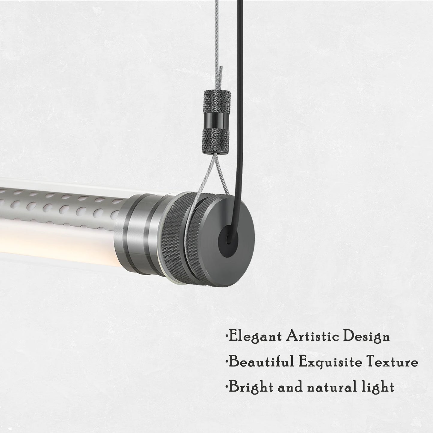 Clear Tube LED Pendant Light