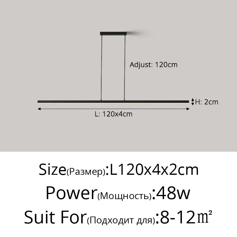 Linear LED Island Pendant