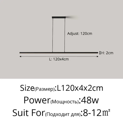 Linear LED Island Pendant