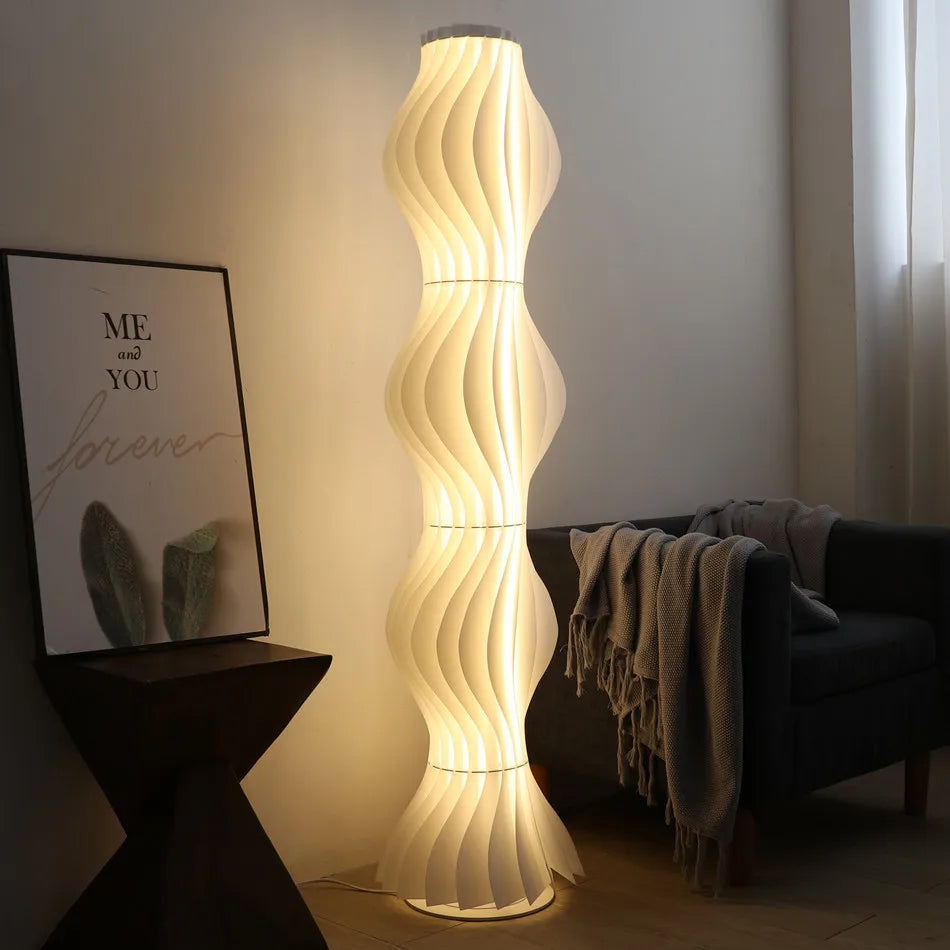Tall Wave LED Floor Lamp, 170 cm, Dimmable 3-Color