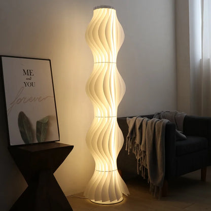 Tall Wave LED Floor Lamp, 170 cm, Dimmable 3-Color