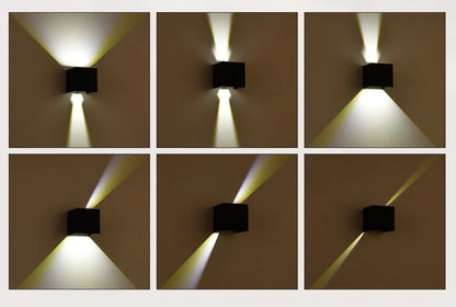 Cube Up-Down Outdoor Sconce