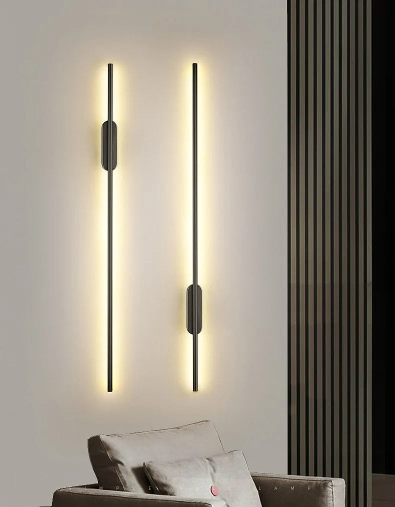 Modern LED Long Wall Lamp Nordic Minimalist Living Room Sofa