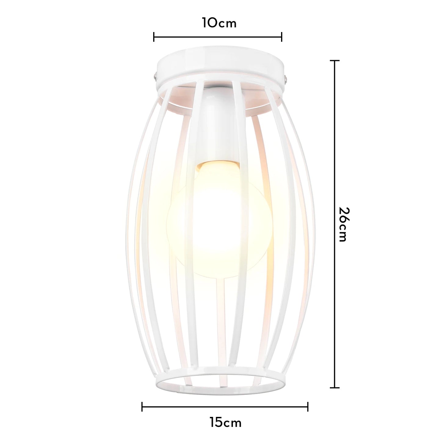 Retro Loft LED Ceiling Lamp - Vintage Charm