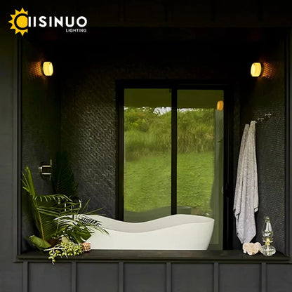 Round Glass LED Wall Sconce