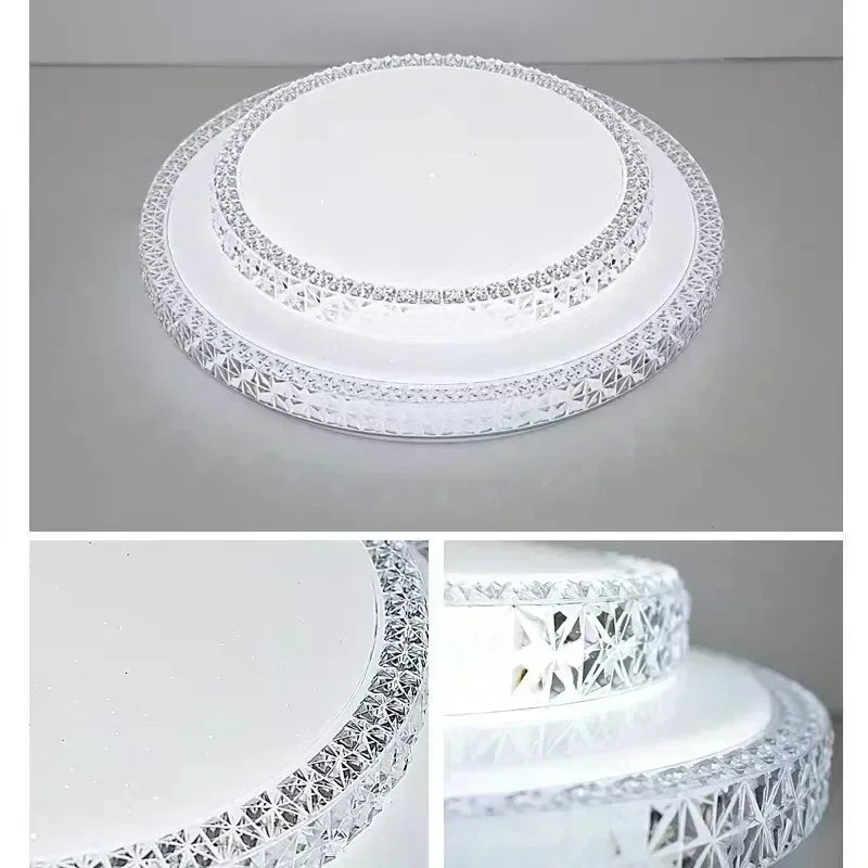 LustreGlow Simple LED Ceiling Chandelier