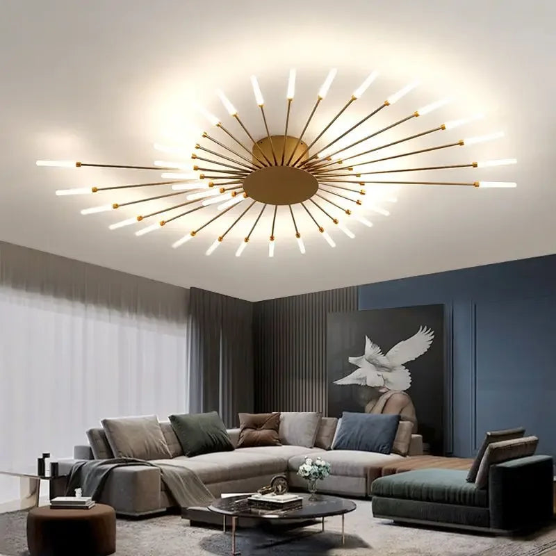 Lumin Spiral Fireworks LED Chandelier