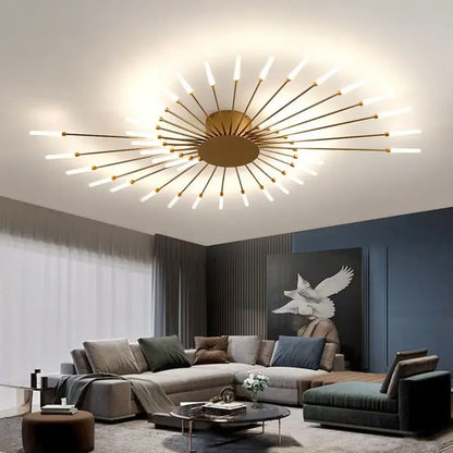 Lumin Spiral Fireworks LED Chandelier