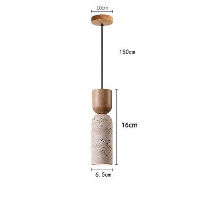 Wabi-Sabi Stone Bedside Pendant