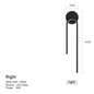 Minimalist Black LED Bedside Wall Sconce