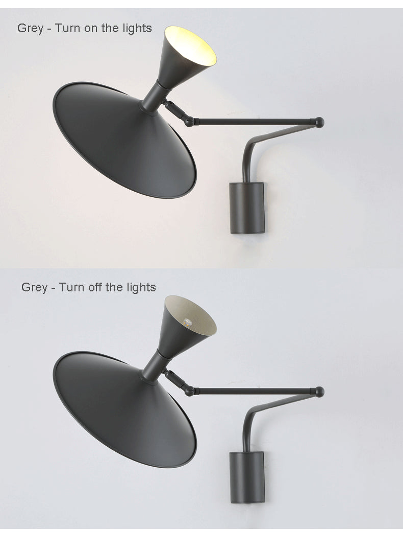 Nordic Glow: Adjustable LED Wall Lamp