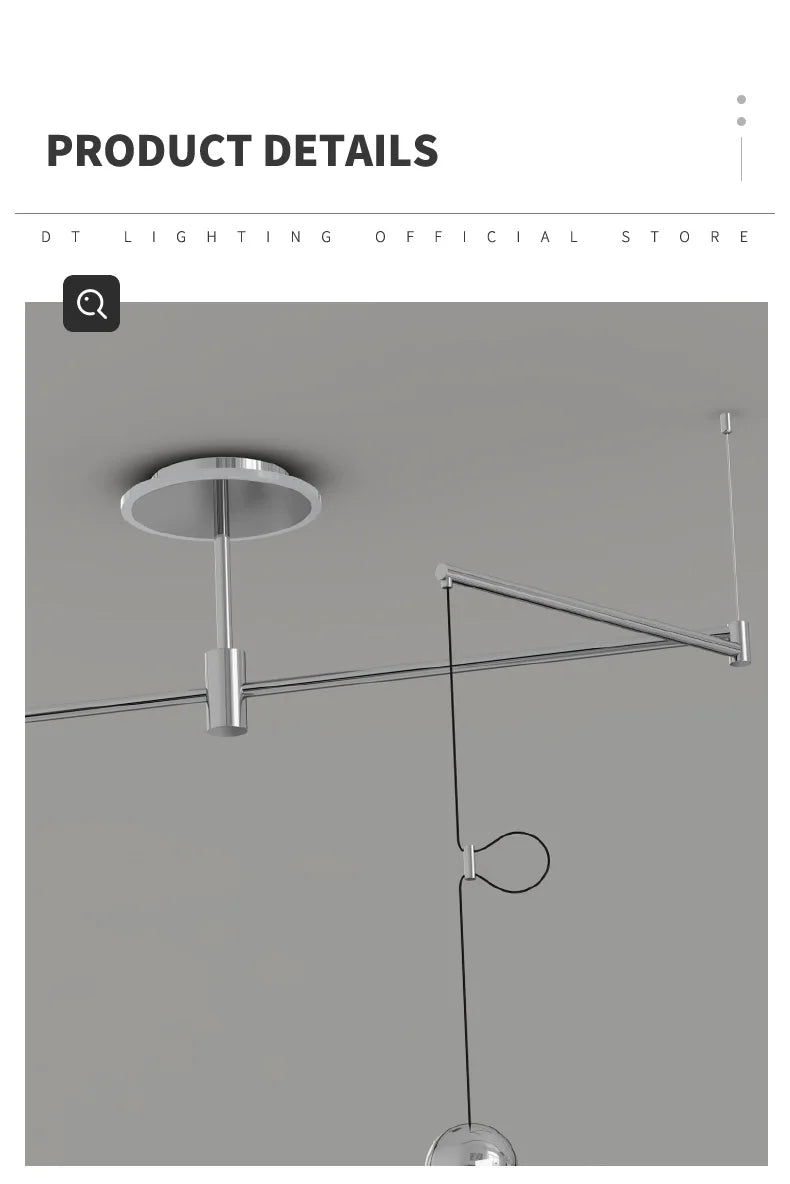 EyeCare Round Rotatable Dining Glam Light