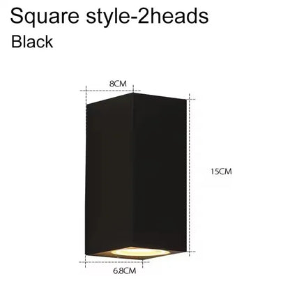 Double Head Outdoor Wall Light